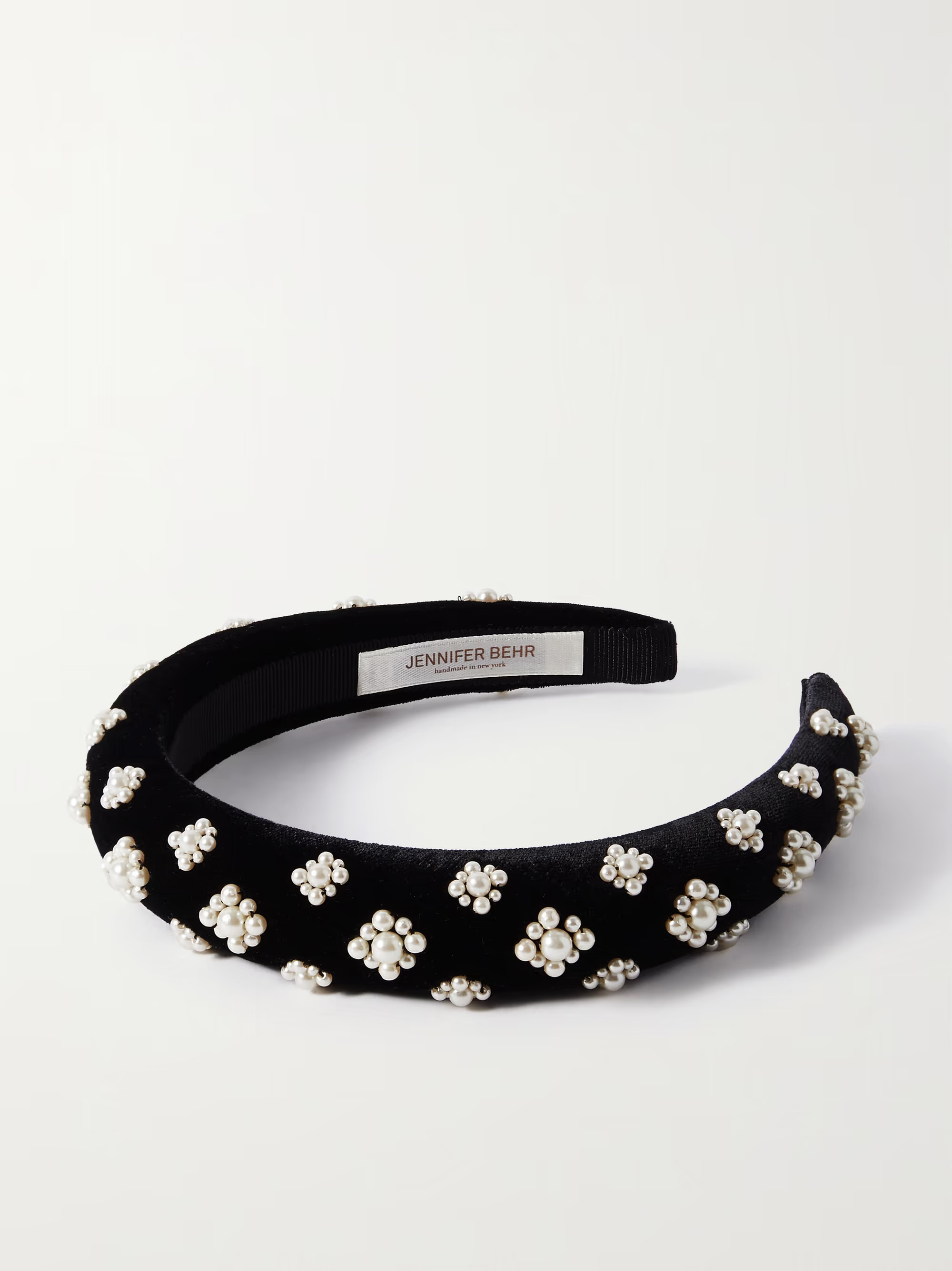 Margaret faux pearl-embellished velvet headband | NET-A-PORTER (US)