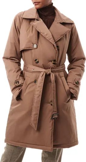 Belted Water Resistant Puffer Trench Coat | Nordstrom