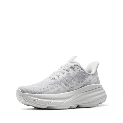 ALLSWIFIT Women's Slip On Walking Shoes Running Sneakers,White,8 | Amazon (US)