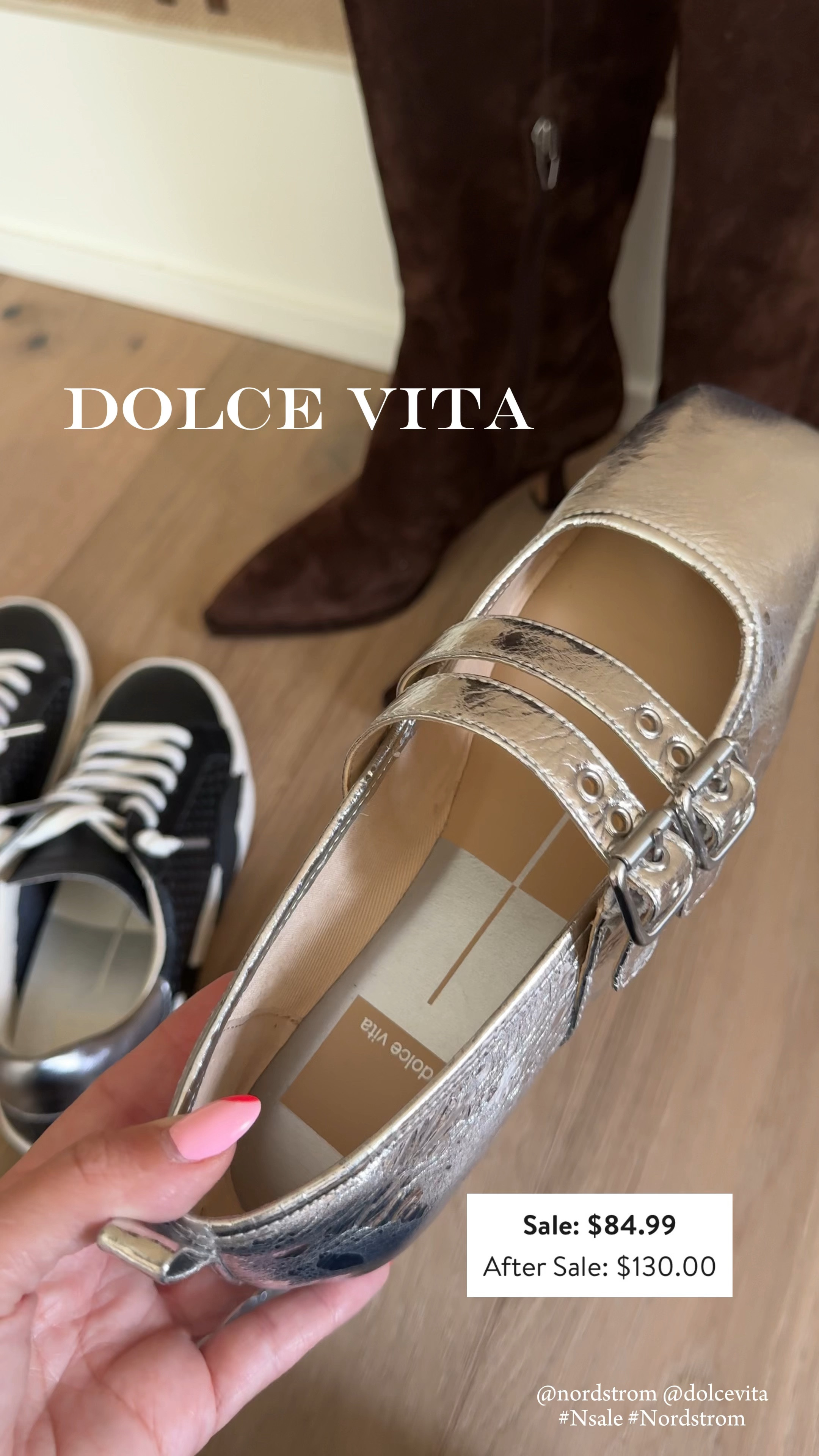 Some of my favorites from the Nordstrom sale! Metallic is trending & this Mary Jane flats are so chic! Can never go wrong with a classic casual sneaker that can be styled with leggings, jeans, shorts, dresses, & more! These slip- on which is really nice. Lastly, these chocolate suede boots are AMAZING- drooling over the color, western flair, & love the lower heel - will definitely be a staple this fall! All run true to size 

#LTKSaleAlert #LTKxNSale #LTKShoeCrush