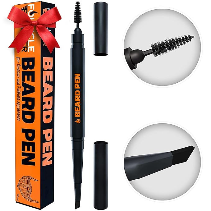 Beard Pen Filler for Men - Barber Styling Grooming Pencil with Brush - Waterproof Proof, Sweat Pr... | Amazon (US)