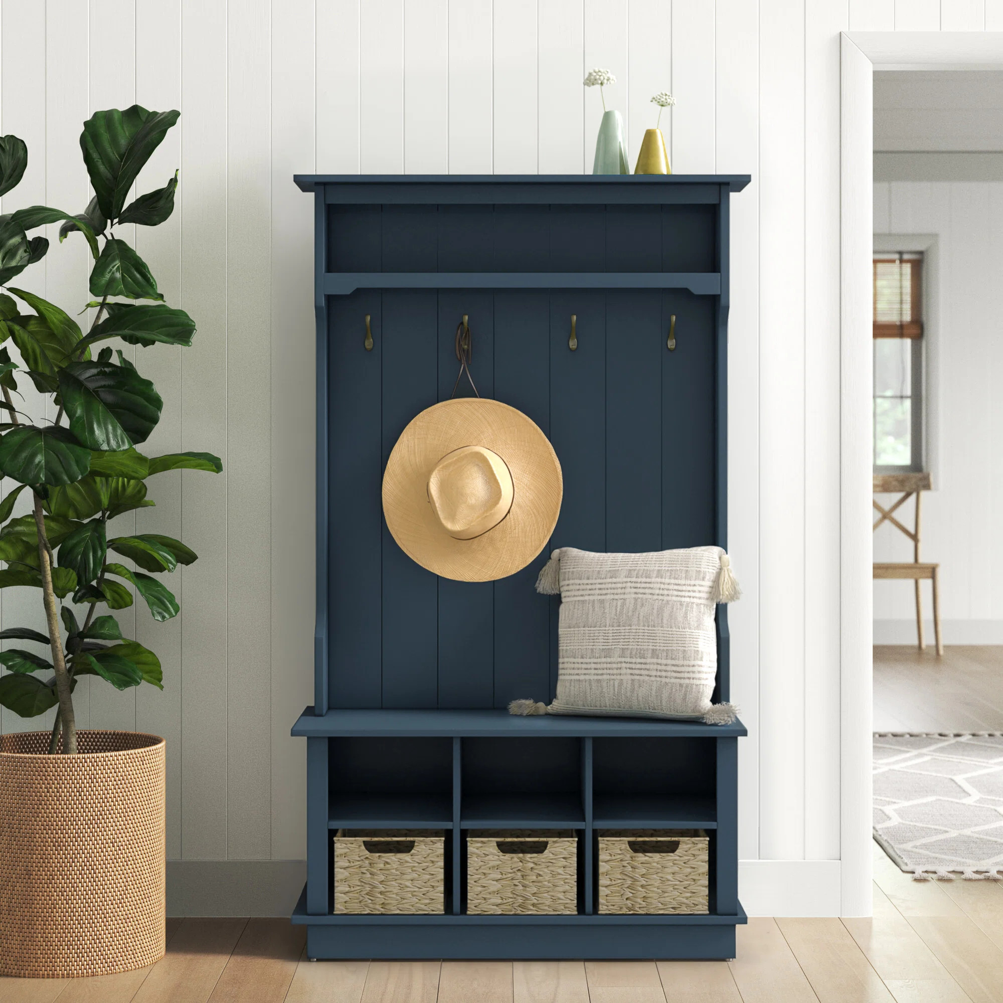 Bridget Hall Tree with Open Storage | Wayfair North America