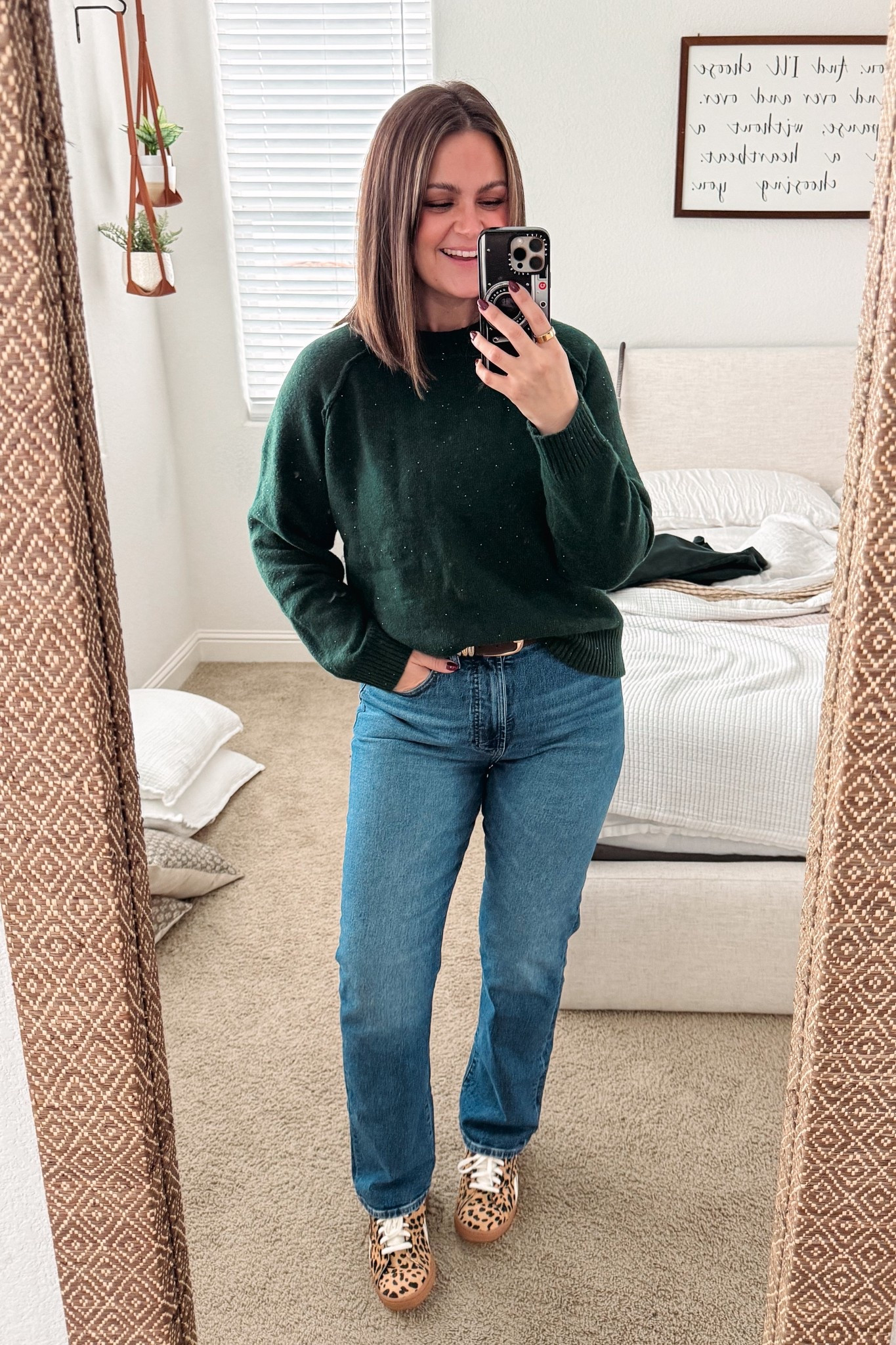 Winter ootd - what I wore to a neighborhood holiday-ish party

Comfy, holiday appropriate but not overly Christmas-y

Sweater, large (has tiny sequins on it)
Jeans, 12
Sneakers, true size 10
Belt, XL