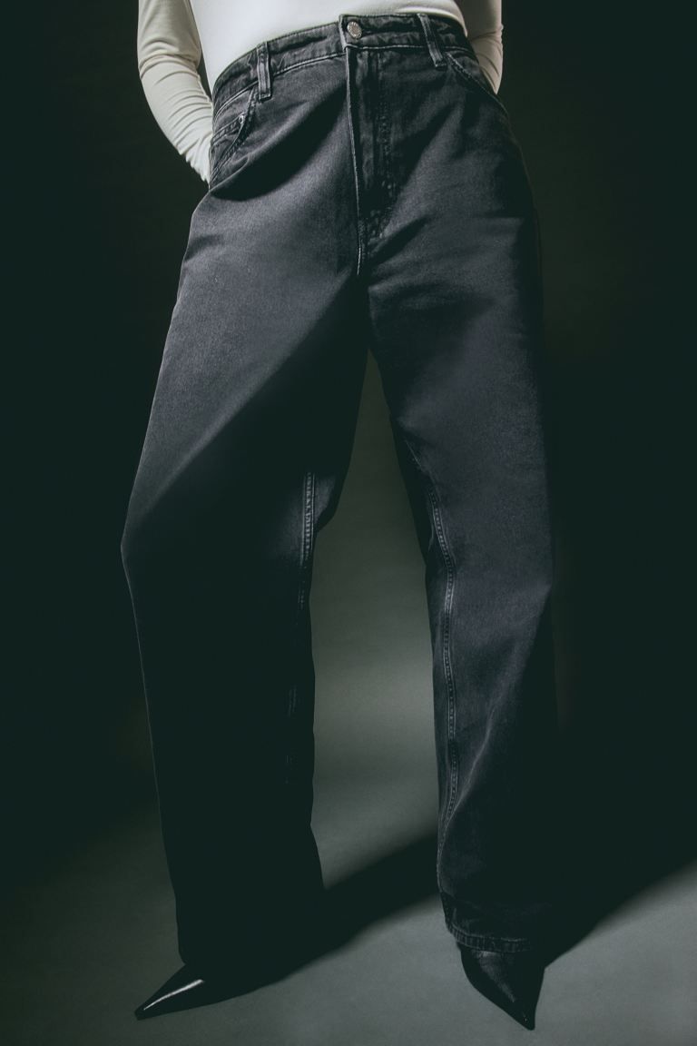 Wide Ultra High Jeans - Black - Ladies | H&M US | H&M (US + CA)