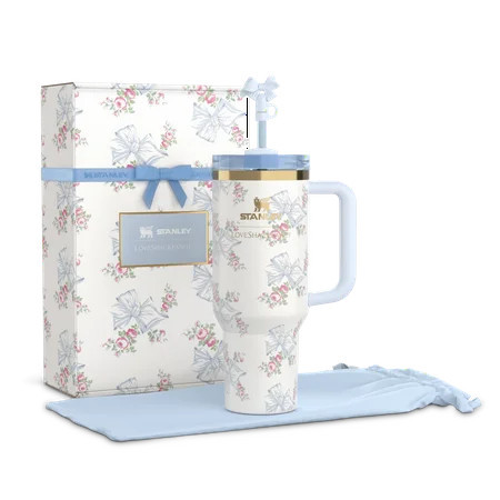 Stanley Flourish Car Mug Stanley stanley2 Generation 40OZ Large Capacity Insulation Mug, X Loveshackfancy Holiday | Walmart (US)