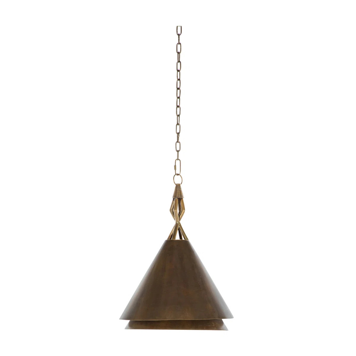 Mona 1 - Light Antique Brass Cone Pendant | Wayfair North America