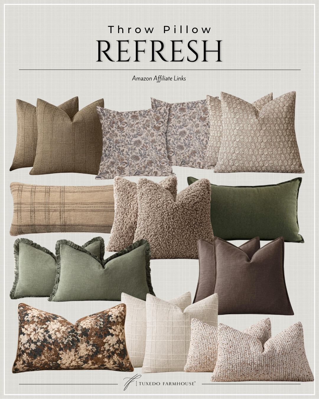 Amazon - Throw Pillow Refresh

Refresh your space with these cozy throw pillows. Perfect for adding a touch of comfort and style to your home.  

 #LTKSeasonal #LTKHome #LTKFindsUnder50