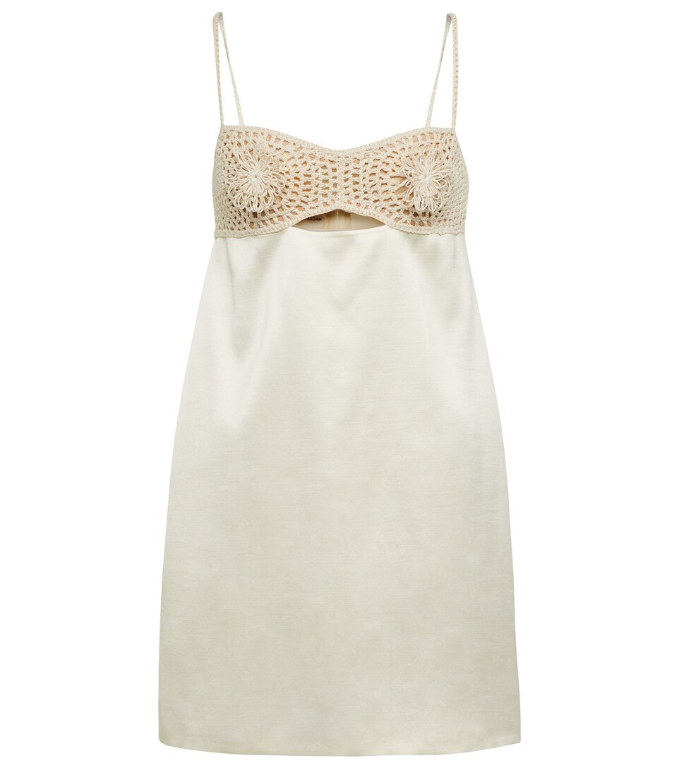 Silk and wool minidress | Mytheresa (UK)