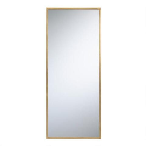 Brass Leaning Full Length Sana Mirror | World Market