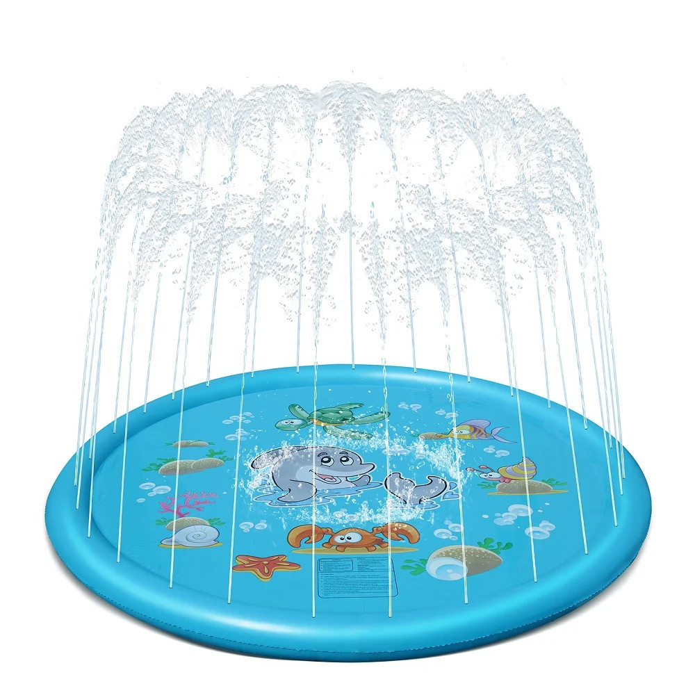 YISSVIC Splash Pad Sprinkler for Kids 68" Play Mat Water Pool for Boys Girls Dog Outside Backyard... | Walmart (US)