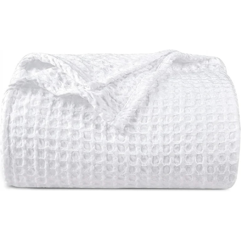 PHF Ultra Soft Waffle Weave Blanket Twin Size, Washed Lightweight Summer Breathable Blankets for ... | Walmart (US)