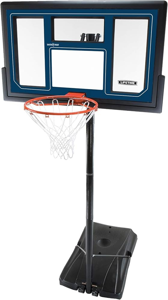 Lifetime 1529 Courtside Height Adjustable Portable Basketball System, 50 Inch Shatterproof Backbo... | Amazon (US)