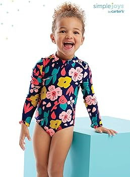 Simple Joys by Carter's Toddlers and Baby Girls' One Piece Rashguard | Amazon (US)