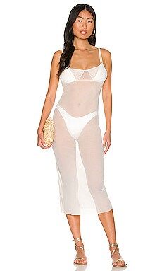 WeWoreWhat Scoop Back Maxi Dress in Off White from Revolve.com | Revolve Clothing (Global)