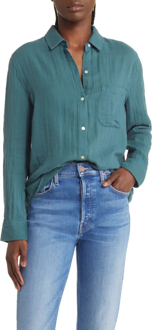 Ellis Organic Cotton Button-Up Shirt | Nordstrom