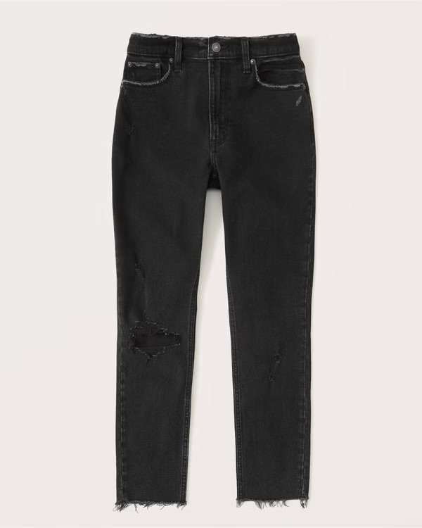Curve Love High Rise Skinny Jeans | Abercrombie & Fitch (US)