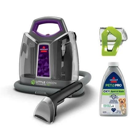BISSELL Little Green ProHeat Advanced Pet Portable Deep Cleaning Machine with Heatwave Technology for Carpet, Upholstery, and Auto, 2513W | Walmart (US)