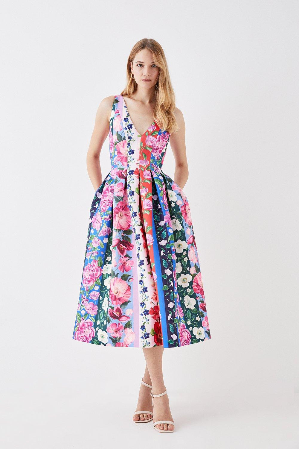 Deep V Scuba Midi Dress | Coast UK & IE