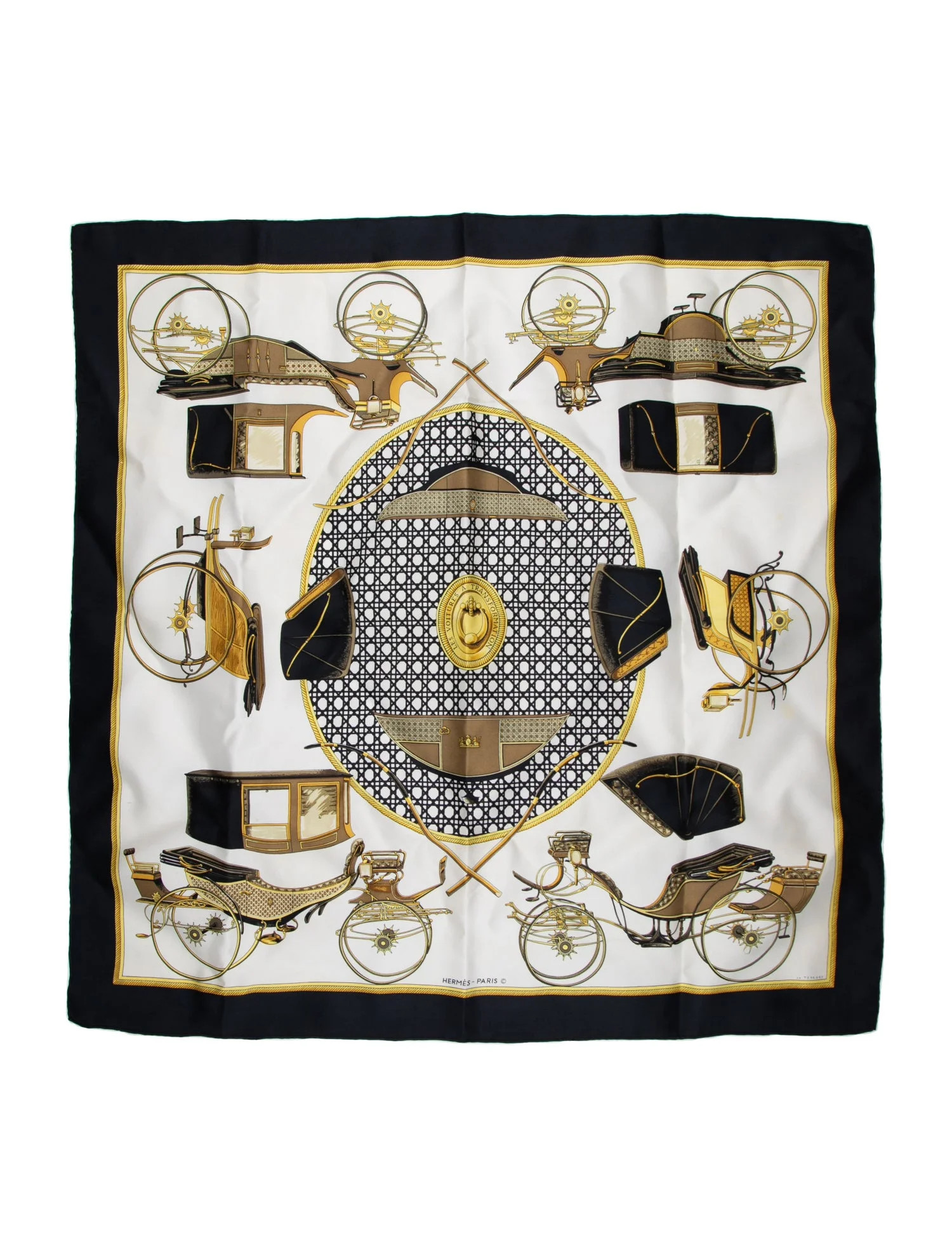 Les Voitures a Transformation Silk Scarf | The RealReal