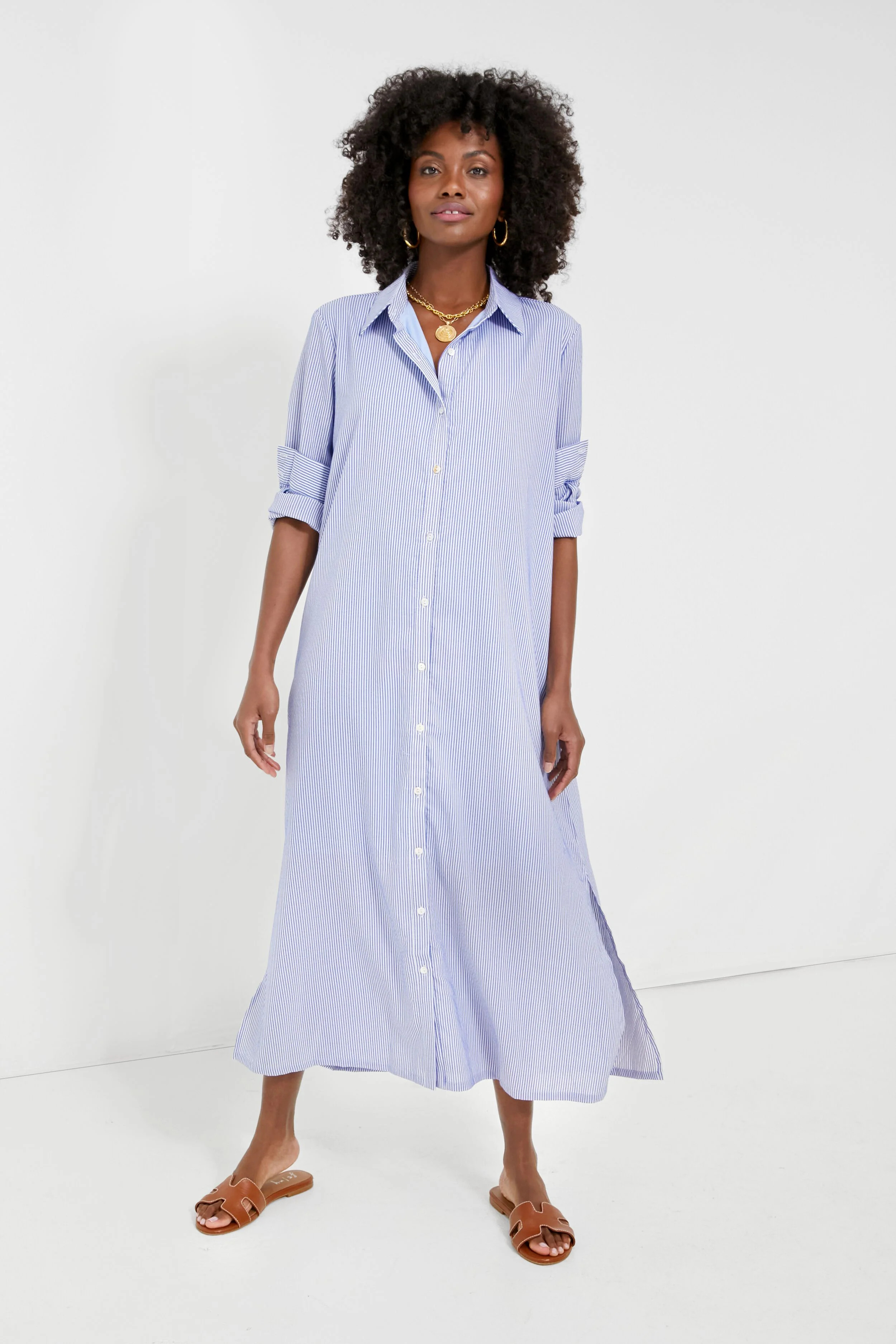 Blue Stripe Griffin Dress | Tuckernuck (US)
