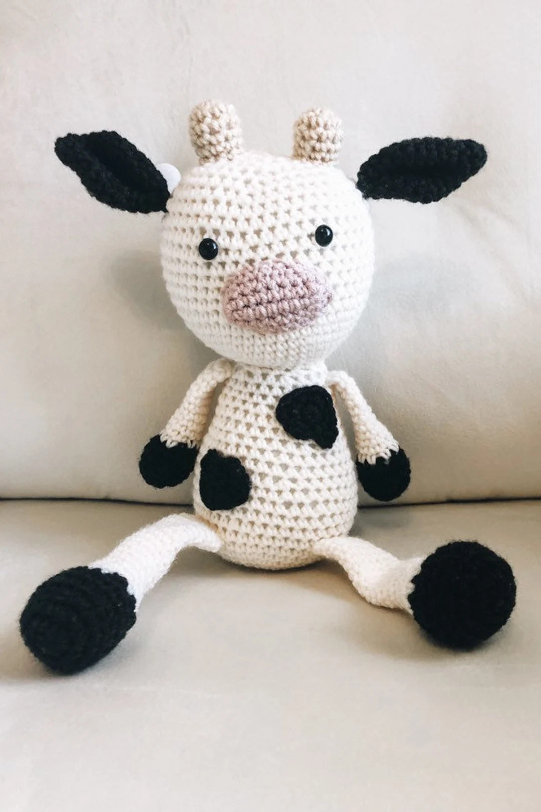 Crochet Cow Farm Stuffed Animal Cow for Kids Farm Kid Cow - Etsy | Etsy (US)