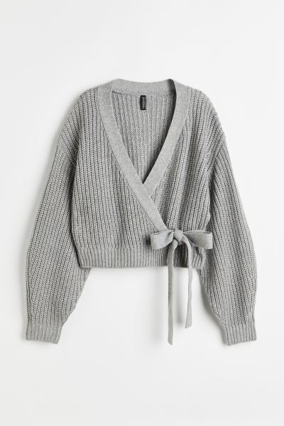 Knit Wrap-front Cardigan | H&M (US + CA)