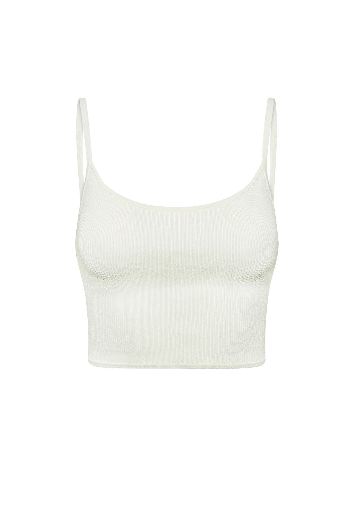 Beverly Hills Knitwear Top - White Rib | Monday Swimwear