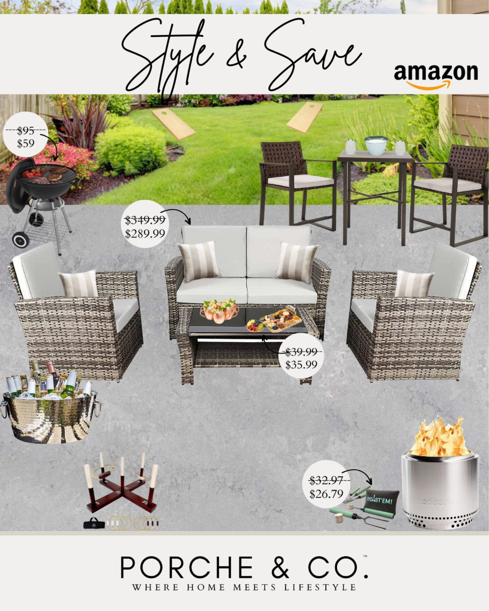 Style & Save Amazon, Amazon outdoor, outdoor living, outdoor entertaining
#visionboard #moodboard #porcheandco

#LTKSeasonal #LTKhome #LTKstyletip