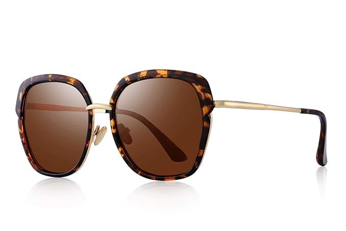 OLIEYE Vintage Oversized Women's Polarized shield Frame Sunglasses O6371 | Amazon (US)
