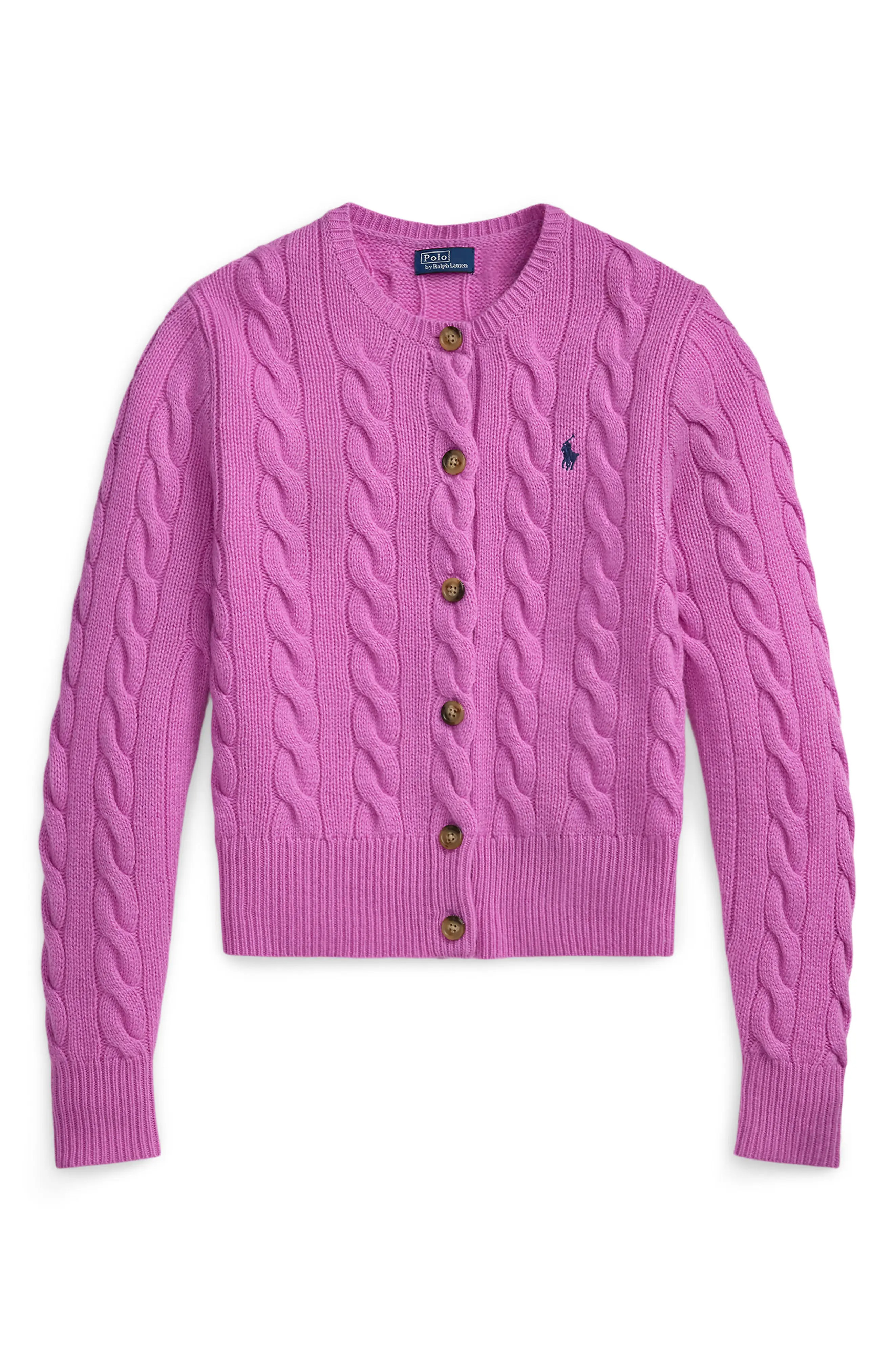 Cable Knit Wool & Cashmere Cardigan | Nordstrom