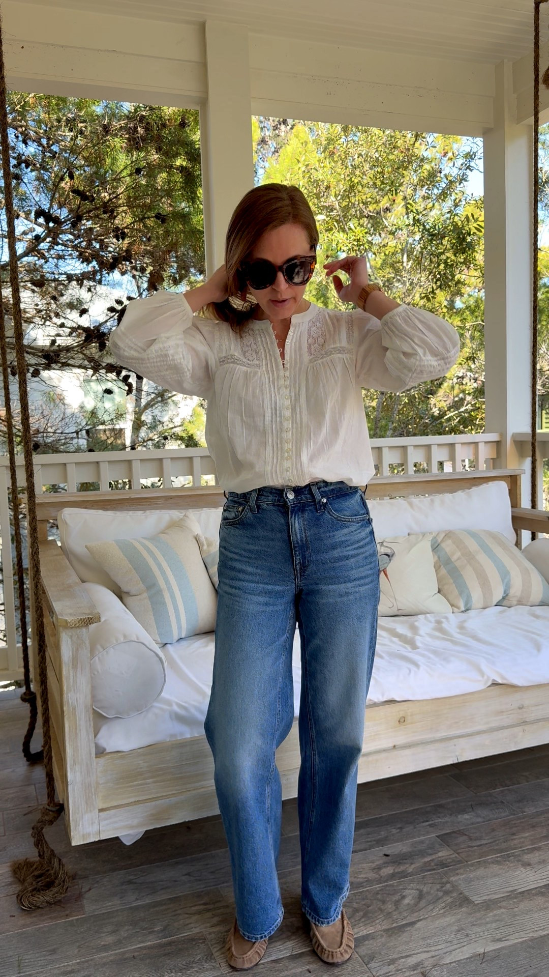 Jeans I went up size, 26 in SHORT inseam (I’m 5’4)
Too size XS

#LTKootd #LTKdayinmylife #LTKgrwm