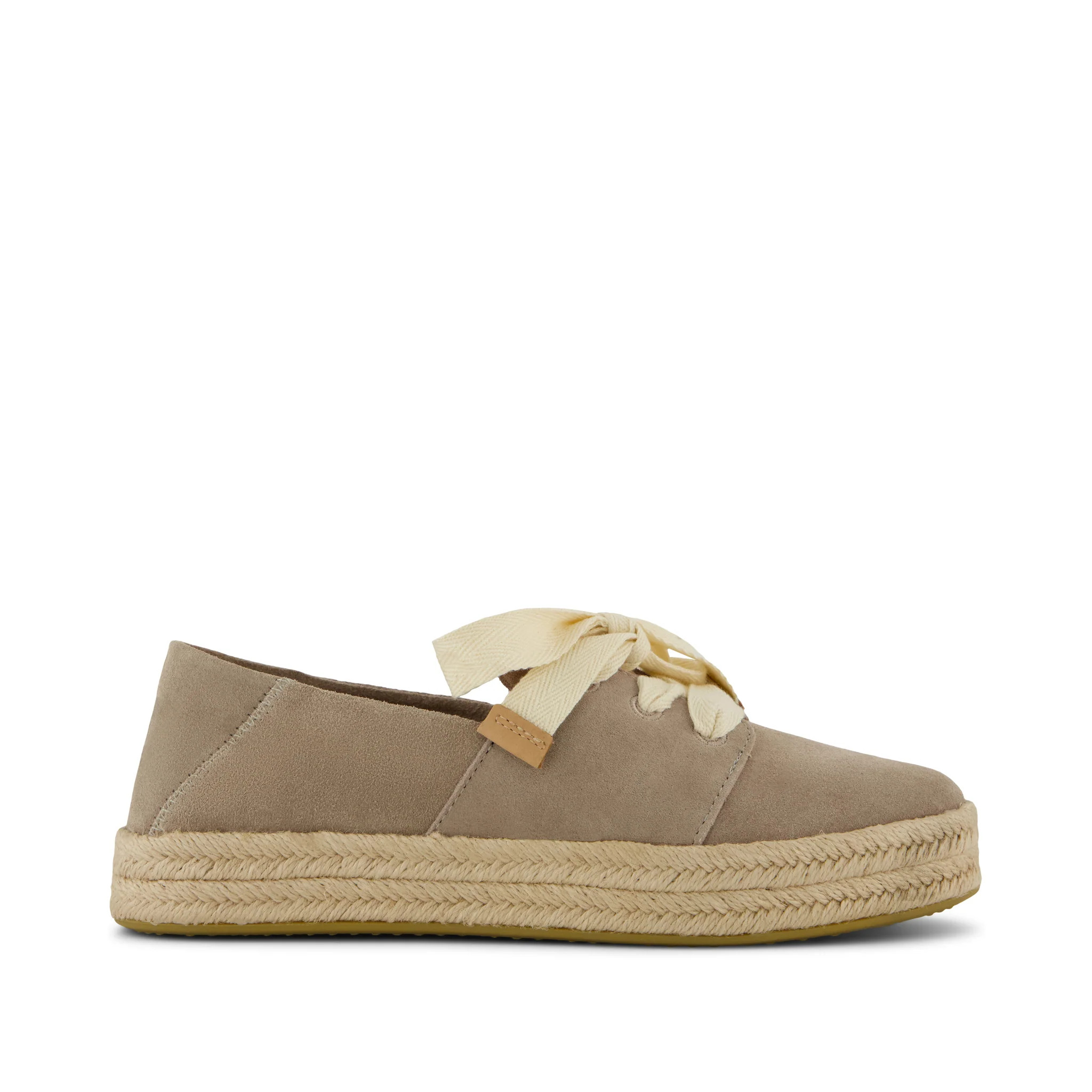 Womens Carolina Lace-Up Espadrille Dune Suede | Toms EMEA