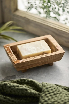 Footed Teak Soap Dish | Anthropologie (US)