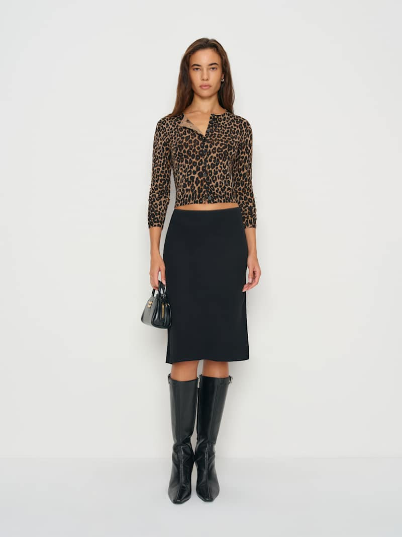 Layla Knee Length Skirt | Reformation (Global)