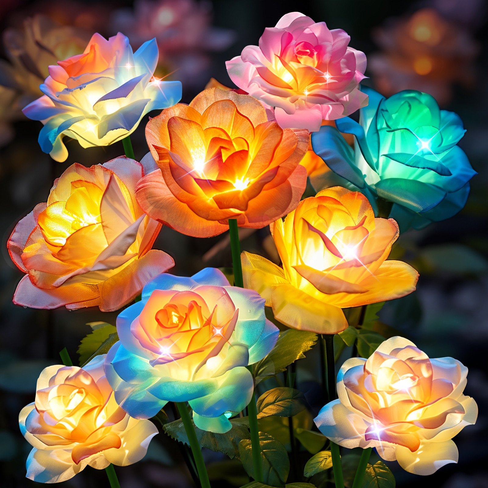 Outdoor: Solar Flowers Decorative Lights - Temu | Temu Affiliate Program