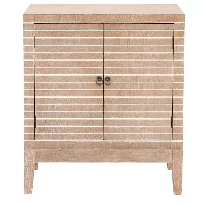 Contemporary Wooden Cabinet Light Brown - Olivia & May | Target
