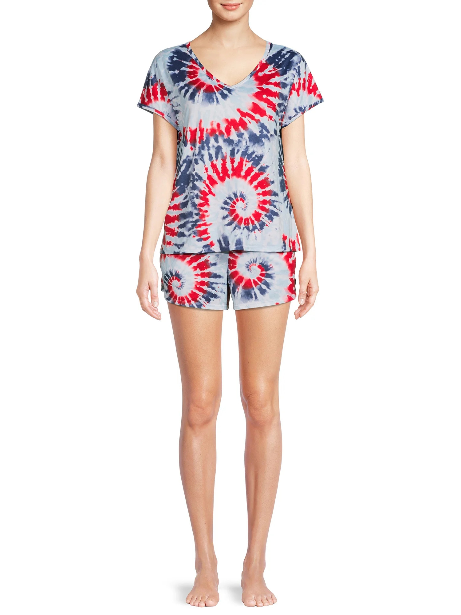 Secret Treasures Women's and Women's Plus Americana Printed PJ Set | Walmart (US)