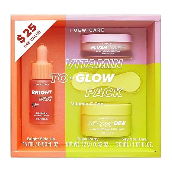 I DEW CARE Vitamin To-Glow Pack Skin Care Set | Brightening Starter Kit | Korean Skincare, Vegan,... | Amazon (US)