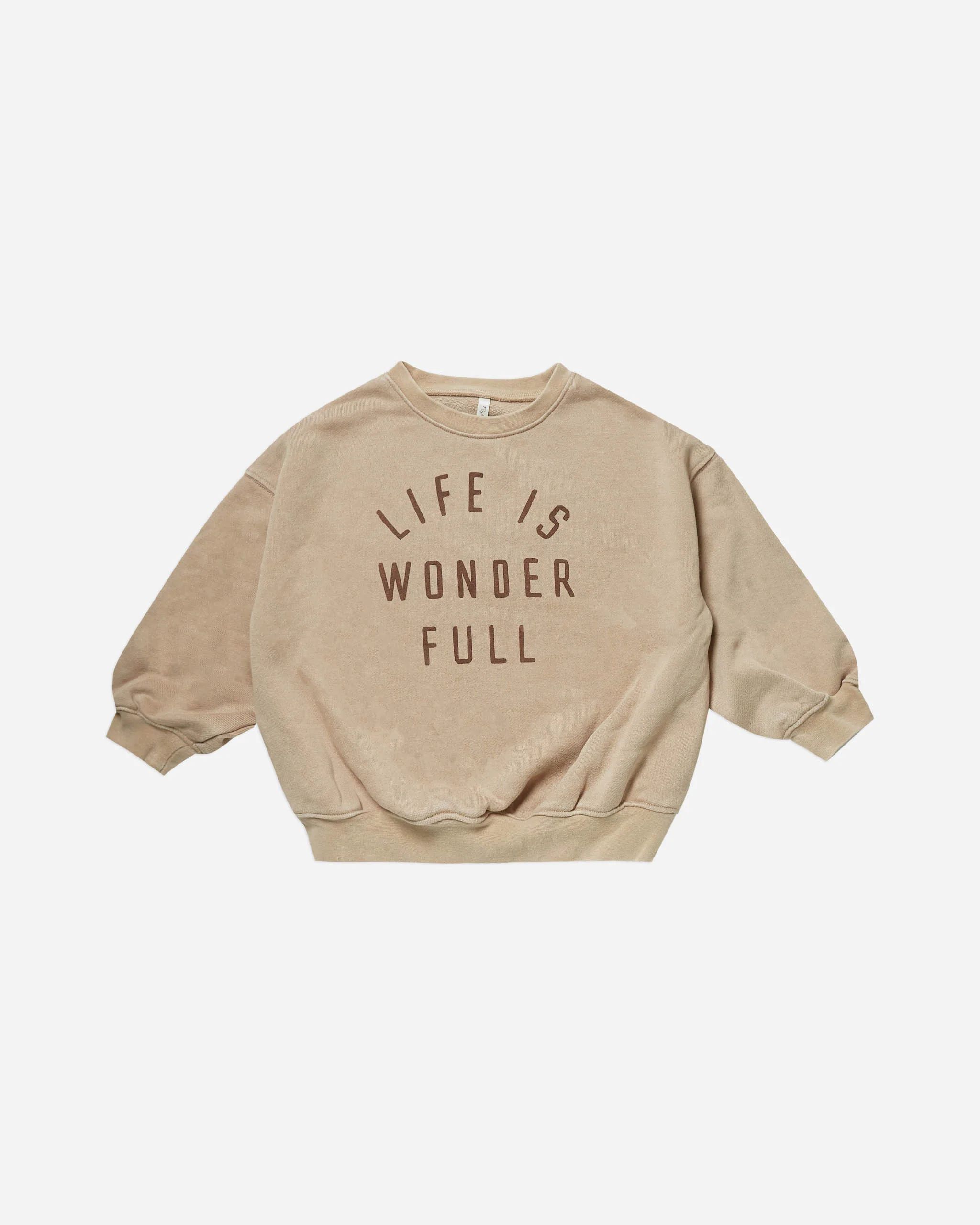 relaxed sweatshirt || life is wonderful | Rylee + Cru