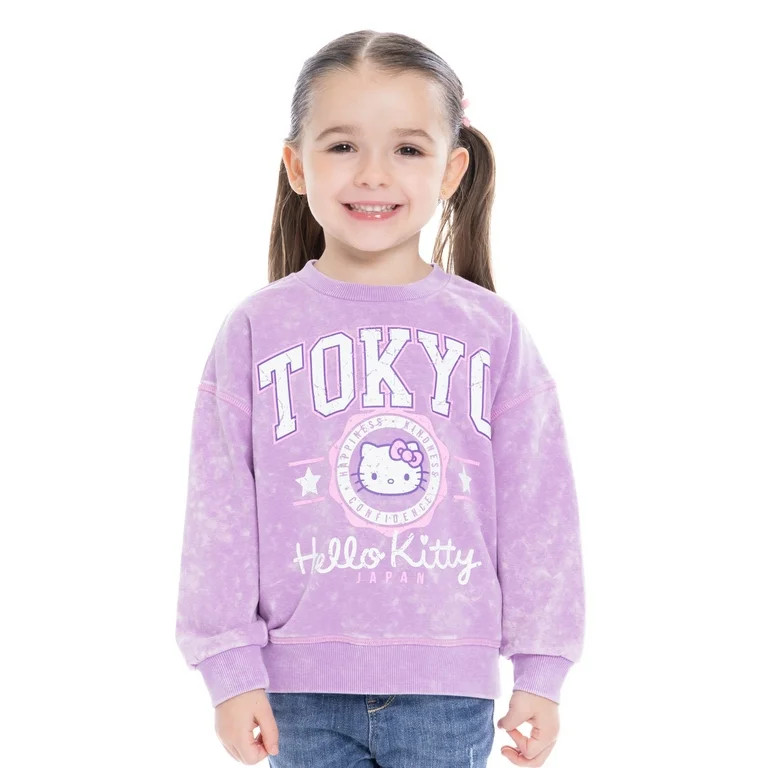Hello Kitty Toddler Girls Tokyo Graphic Sweatshirt, Sizes 12M-5T | Walmart (US)