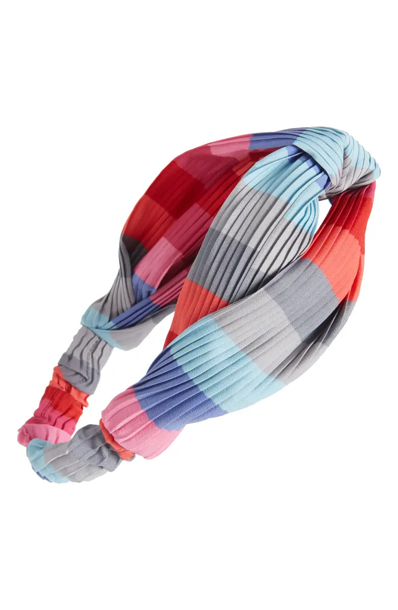 Rainbow Twist Pleated Head Wrap | Nordstrom