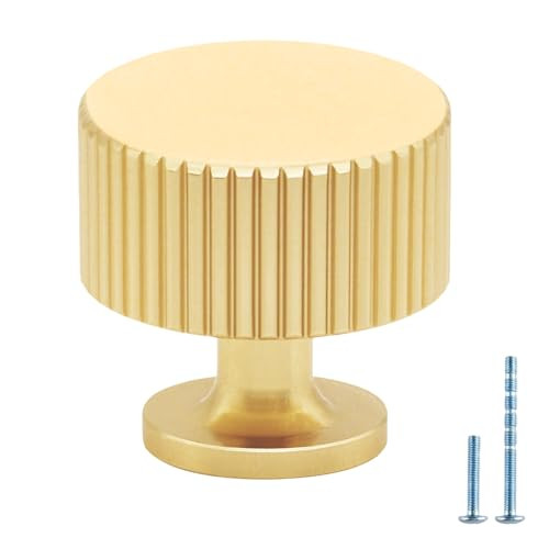 Abtopia 12 Pack Dresser knobs Gold Cabinet Knobs Drawer Knobs, Brushed Brass Kitchen Knobs for Cabinets and Drawers, Brushed Gold Cabinet Knobs for Bathroom, Kitchen, Cupboard | Amazon (US)