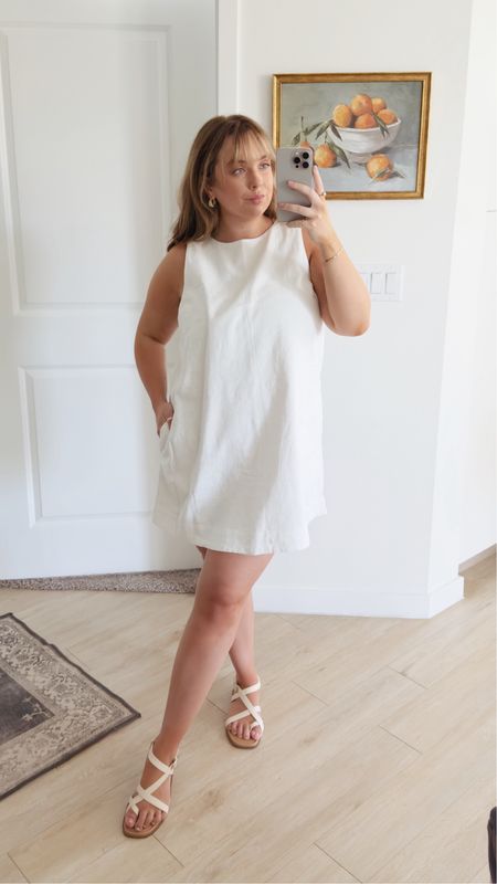 Outfit Inspo: summer outfit + linen + little white dress

#abercrombie 
#littlewhitedress

#LTKSeasonal #LTKTravel #LTKSaleAlert