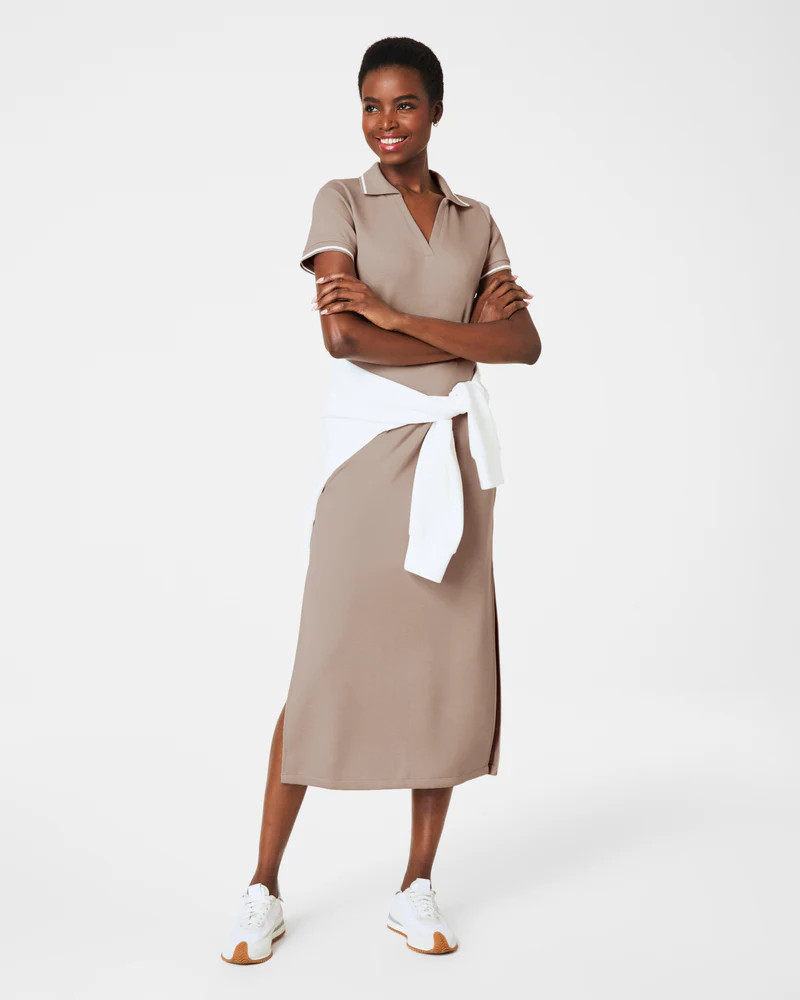 SPANX® AirEssentials Pique Polo Midi Dress | Spanx