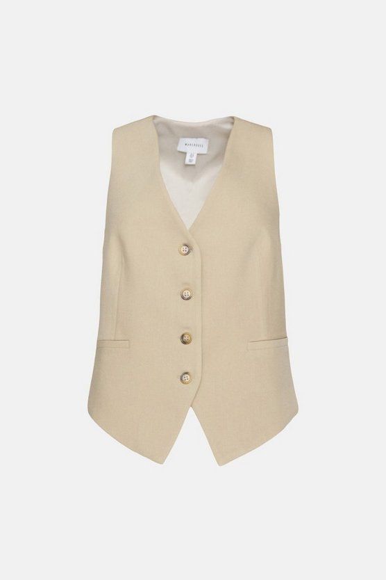 Tailored Fitted Waistcoat | Warehouse UK & IE