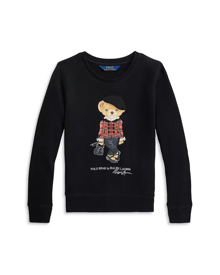 Girls' Polo Bear Graphic Fleece Sweatshirt - Little Kid | Bloomingdale's (US)
