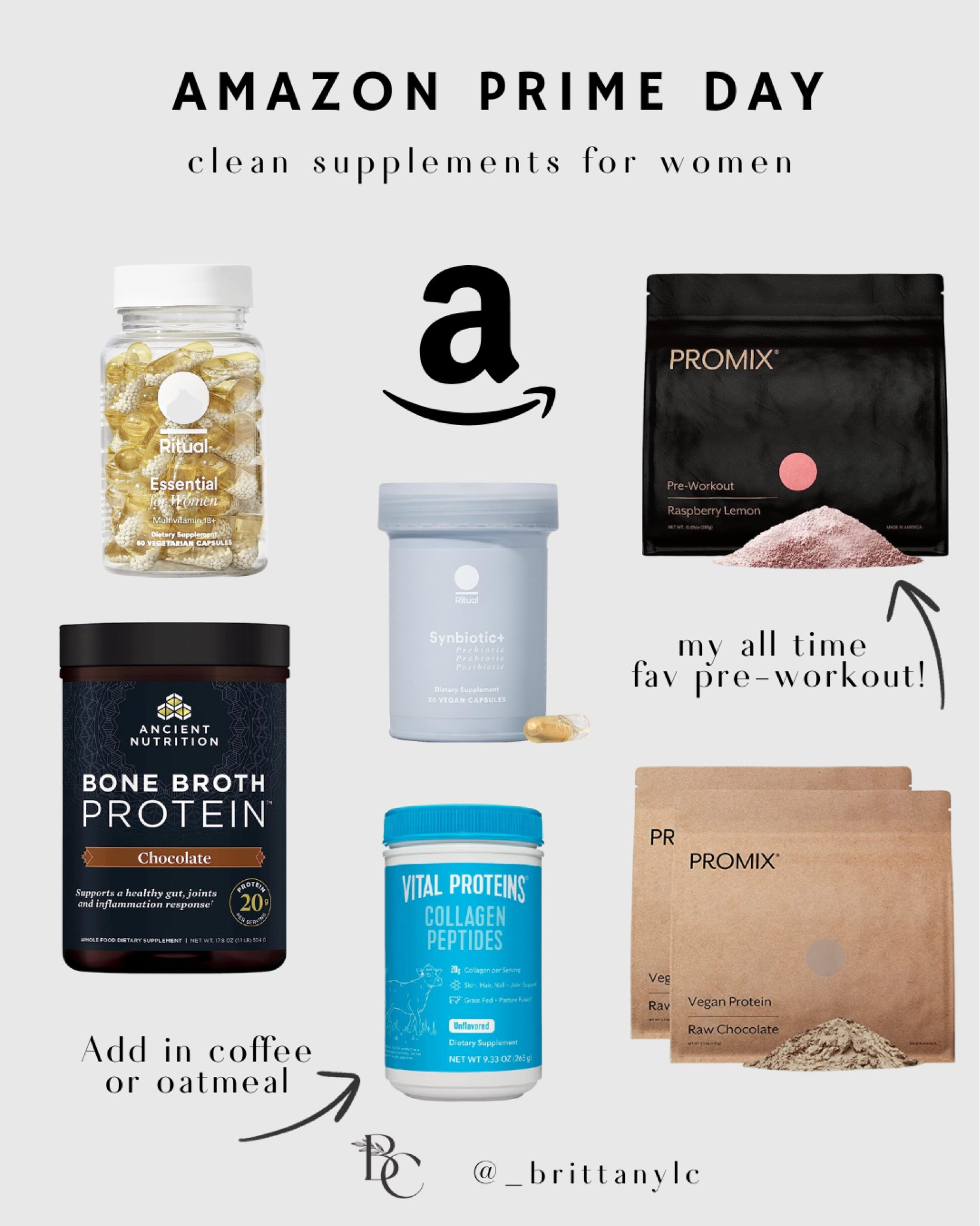 Amazon Prime Day deals on supplements for women. These are some of my all-time favorites.
