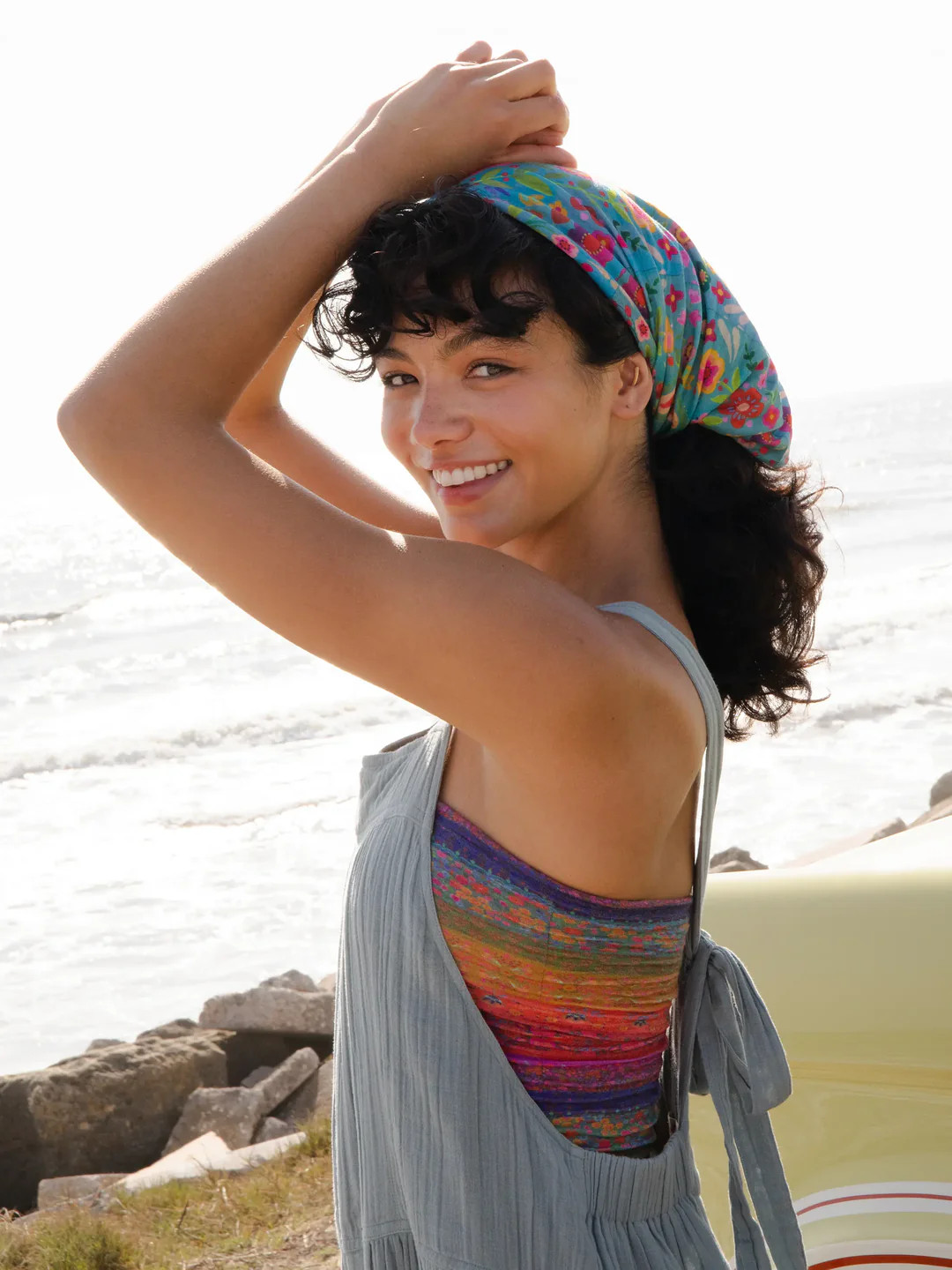 Full Boho Bandeau® Headband - Rainbow Borders | Natural Life