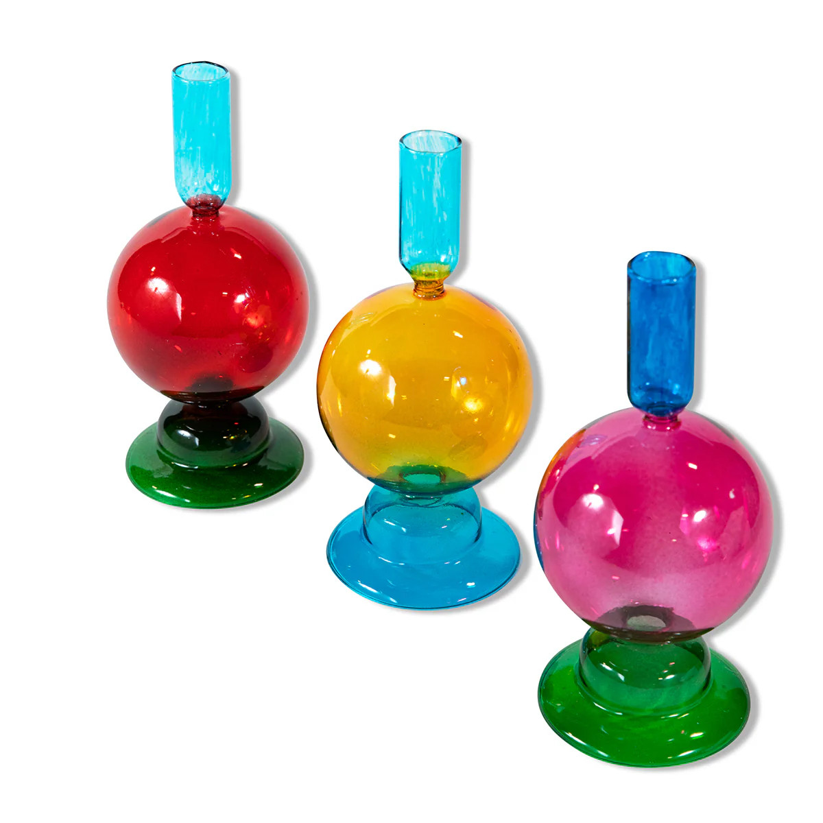 Rainbow Candle Holders S/3 | Furbish Studio