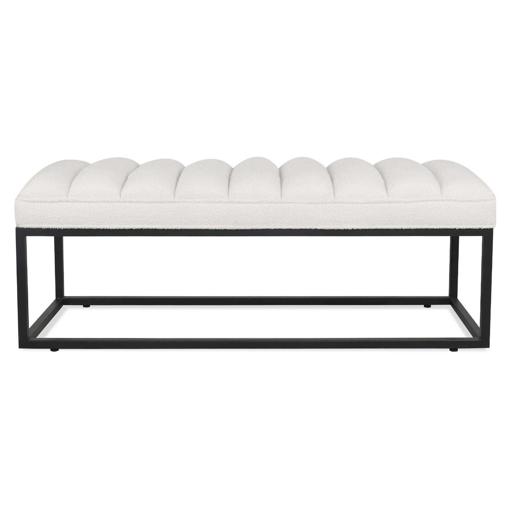 Latitude Run® Lubbert Faux Leather Metal Bench & Reviews | Wayfair | Wayfair North America